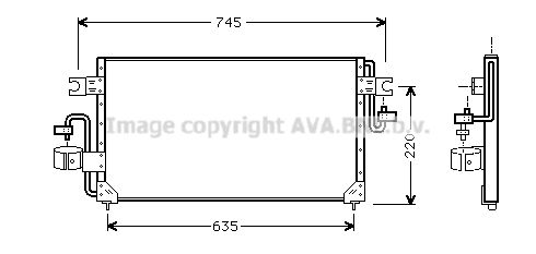 AVA QUALITY COOLING Конденсатор, кондиционер DN5163